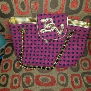 Betseyville pink polka dot purse